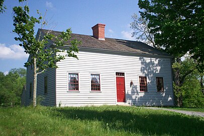 Frame home of Joseph Smith Sr. and his family in Manchester, New York, 2010. Though it is in Manchester and the log cabin in Palmyra, the two buildings are about 200 yards from each other.
