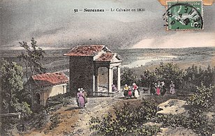 Carte postale (début XXe siècle) montrant le site en 1830.