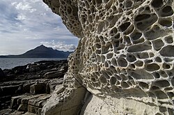 Tafoni at Elgol, Isle of Skye