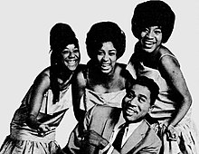 Rooney (front) as part of The Exciters in 1964