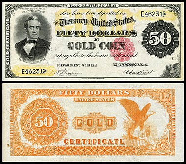 Gold certificates