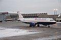 A USA3000 Airlines airplane at Detroit Metropolitan Wayne County Airport Michael Berry Terminal.