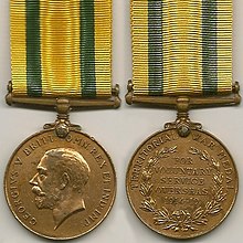 Photo of the Territorial War Medal
