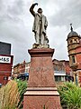 A statue of William Gladstone, erected in 1899 in Blackburn, Lancashire