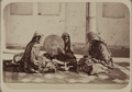 Tajik women, "fortune telling", one with a daf