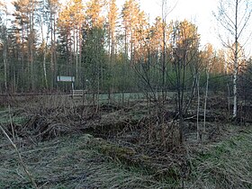 Фундамент пассажирского здания. Вид остановочного пункта.