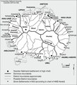 Map of the traditional chiefdoms and districts