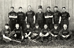 Team photograph of the 1888 Philadelphia Quakers