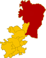 Mappa del territorio dei paesi etnei