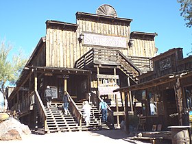 La Mammoth Steak House and Saloon di Goldfield, Arizona. Costruita nel 1893.