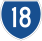 State Route 18 marker