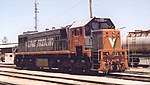 X43 in V/Line Freight livery in Mildura