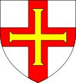 Blasonnement du drapeau de Guernesey