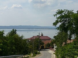 View over Coronini and the Danube
