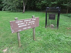 SW-9 Boundary Stone in 2017