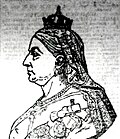Hutchison's sketch of his Bust of Queen Victoria (1887)