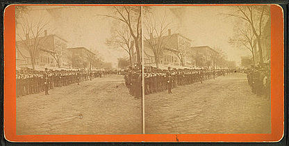 Military parade, Manchester, 1874