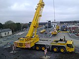 Dunboyne railway station under construction (April 2010)