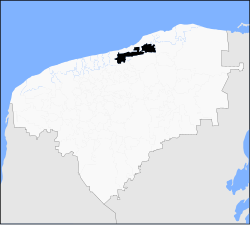 Municipal location in Yucatán