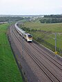 Image 102 Credit: Dave Bushell. A Eurostar on High Speed 1 going through the Medway Towns More about Eurostar... (from Portal:Kent/Selected pictures)