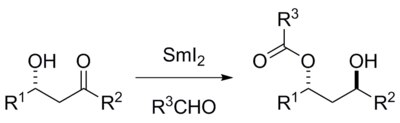 Scheme for the Evans–Tishchenko reaction