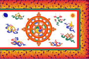 Reconstruction of the Sikkimese flag 1962 to 1967
