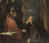Christus and Nicodemus (1896) Oil on wood