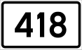 County Road 418 shield