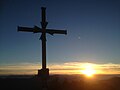 Sonnenuntergang am Gipfelkreuz