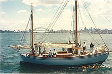 The 'Kathleen' on Sydney Harbour, Boxing Day, 1993