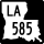 Louisiana Highway 585 marker