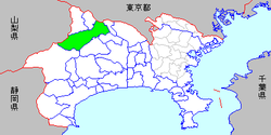 津久井町位置図