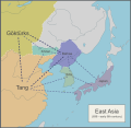 East Asia from 698 to early 8th century
