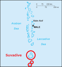 スバディバ諸島の位置