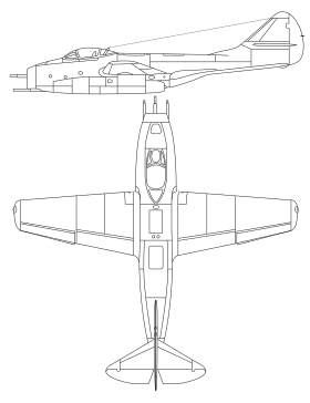 vue en plan de l’avion