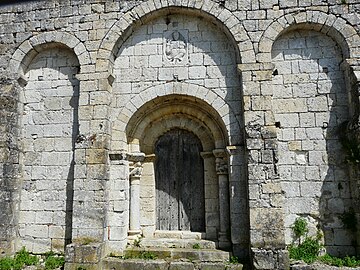 Façade occidentale : arcatures