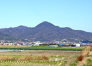 洲本市鮎屋から眺める先山