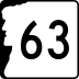 New Hampshire Route 63 marker