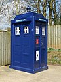 A Glasgow police box, reminiscent of the Doctor Who's Tardis, is part of the museum's kiosk collection.