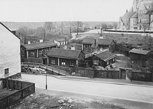 Skånegatan 106 och 108, cirka 1900.