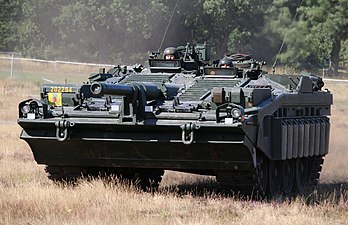 Stridsvagn 103 vid Revingehed 2015.