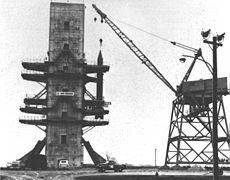 1956: Redstone missile testing on Static Test Stand