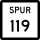 State Highway Spur 119 marker