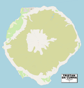 Voir sur la carte administrative de l'île Tristan da Cunha