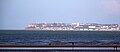 Vue vers Sainte-Adresse depuis la plage de Trouville.