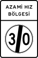 Azami hız bölgesi sonu (TT-33b)