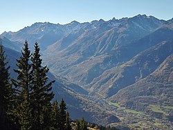 Vue de la vallée des Villards.