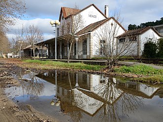 Antigo edifício da estação de Vidago, em 2012