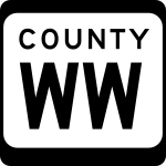 County Trunk Highway WW marker