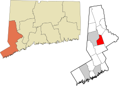 Bethel's location within the Western Connecticut Planning Region and the state of Connecticut